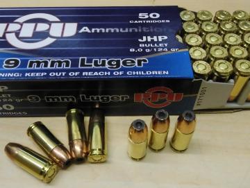 PPU 9mm Luger JHP