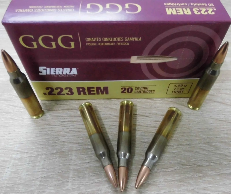 GGG 223rem HPBT SMK 77 gr Match