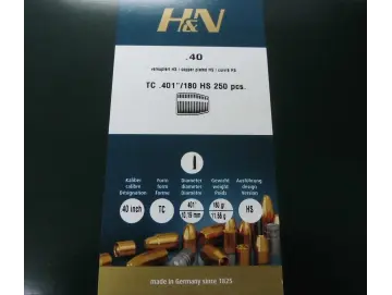 Geschosse H&N .40S&W  mit 180gr