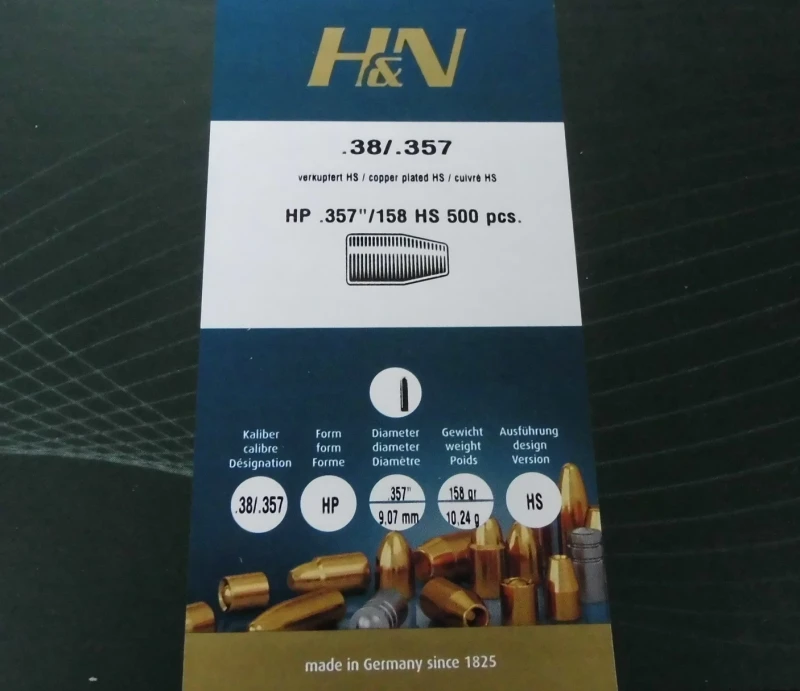 Geschosse H&N 38 / 357 158gr