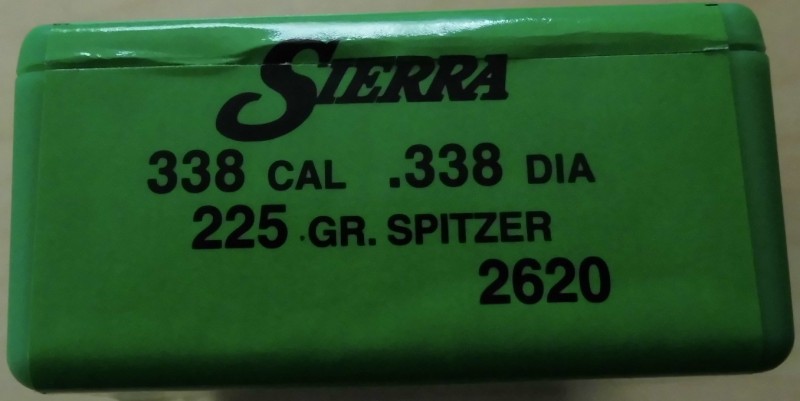 Geschosse Sierra cal 338 225gr Prohunter