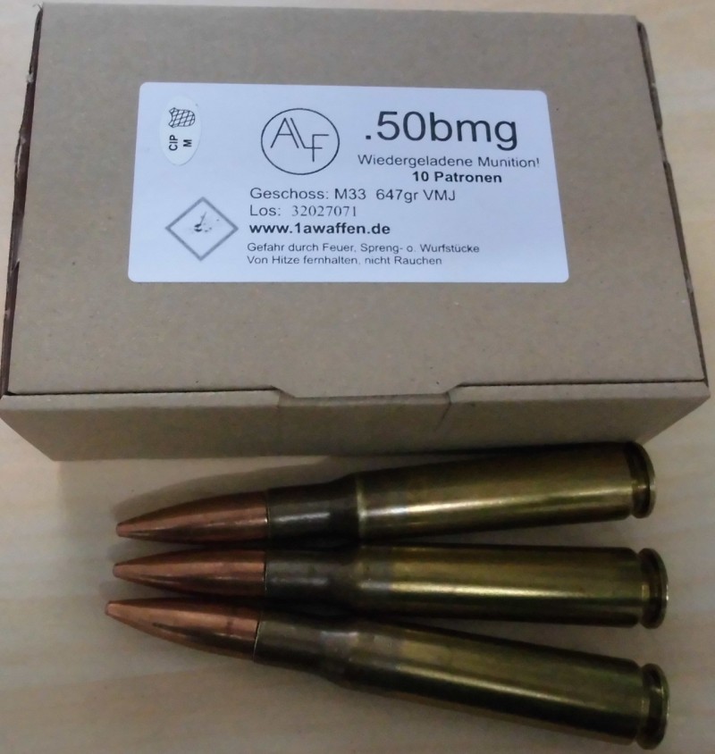 Munition 50bmg 647gr