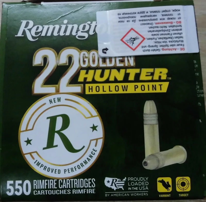 Remington 22lr HP Gold HV